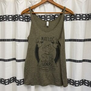 Maeloc Sidras Tank Top S Olive Green Cider Graphic Beer Shirt Galicia Brewery